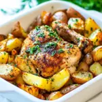Homemade Roasted Chicken and Potatoes photo