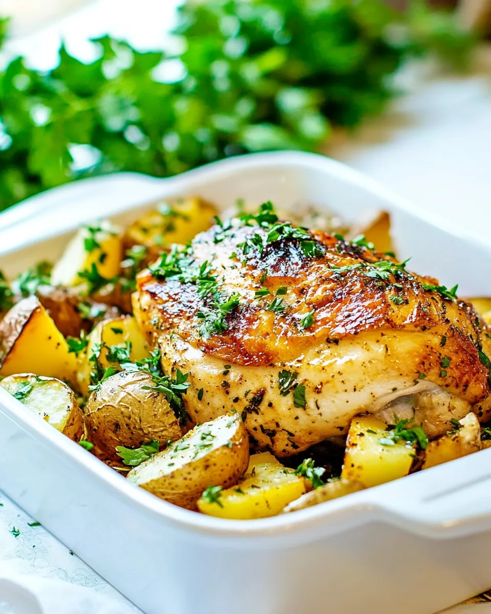 Classic Roasted Chicken and Potatoes image
