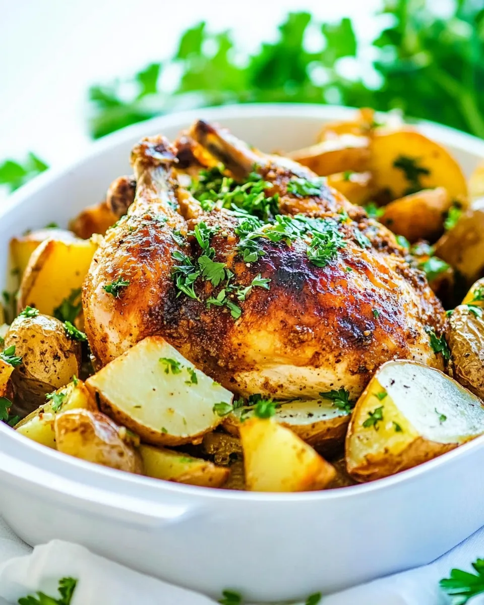 Easy Roasted Chicken and Potatoes recipe photo