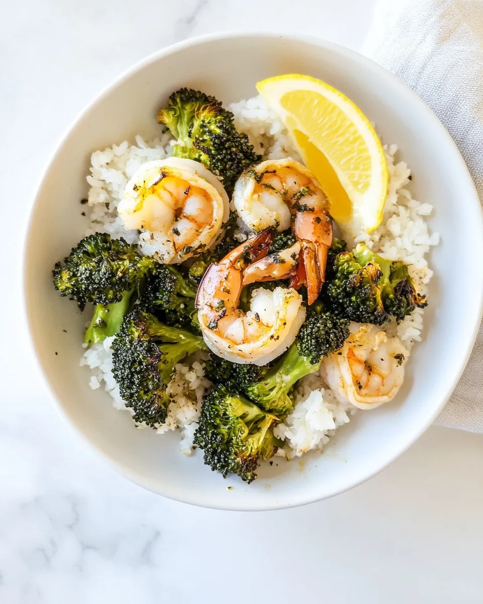 Homemade Roasted Shrimp and Broccoli photo