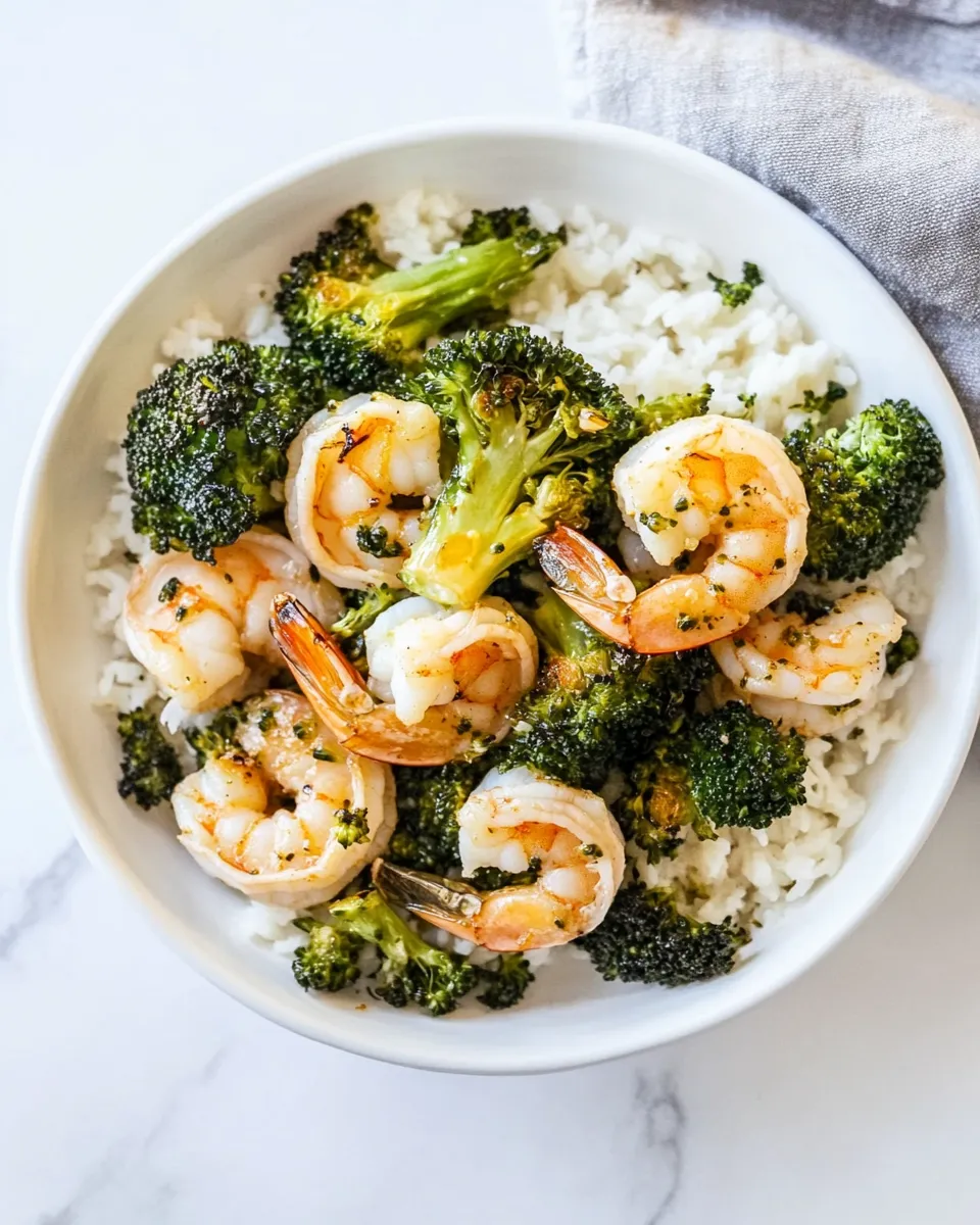 Classic Roasted Shrimp and Broccoli image