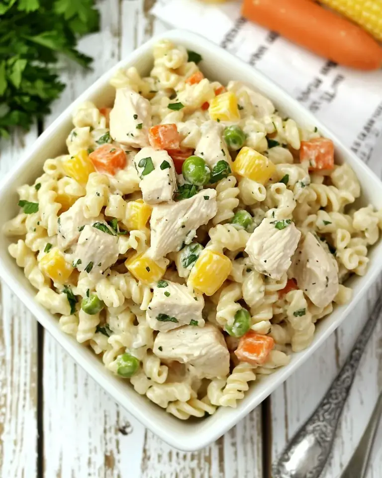 Homemade Rotisserie Chicken Ranch Pasta Salad photo