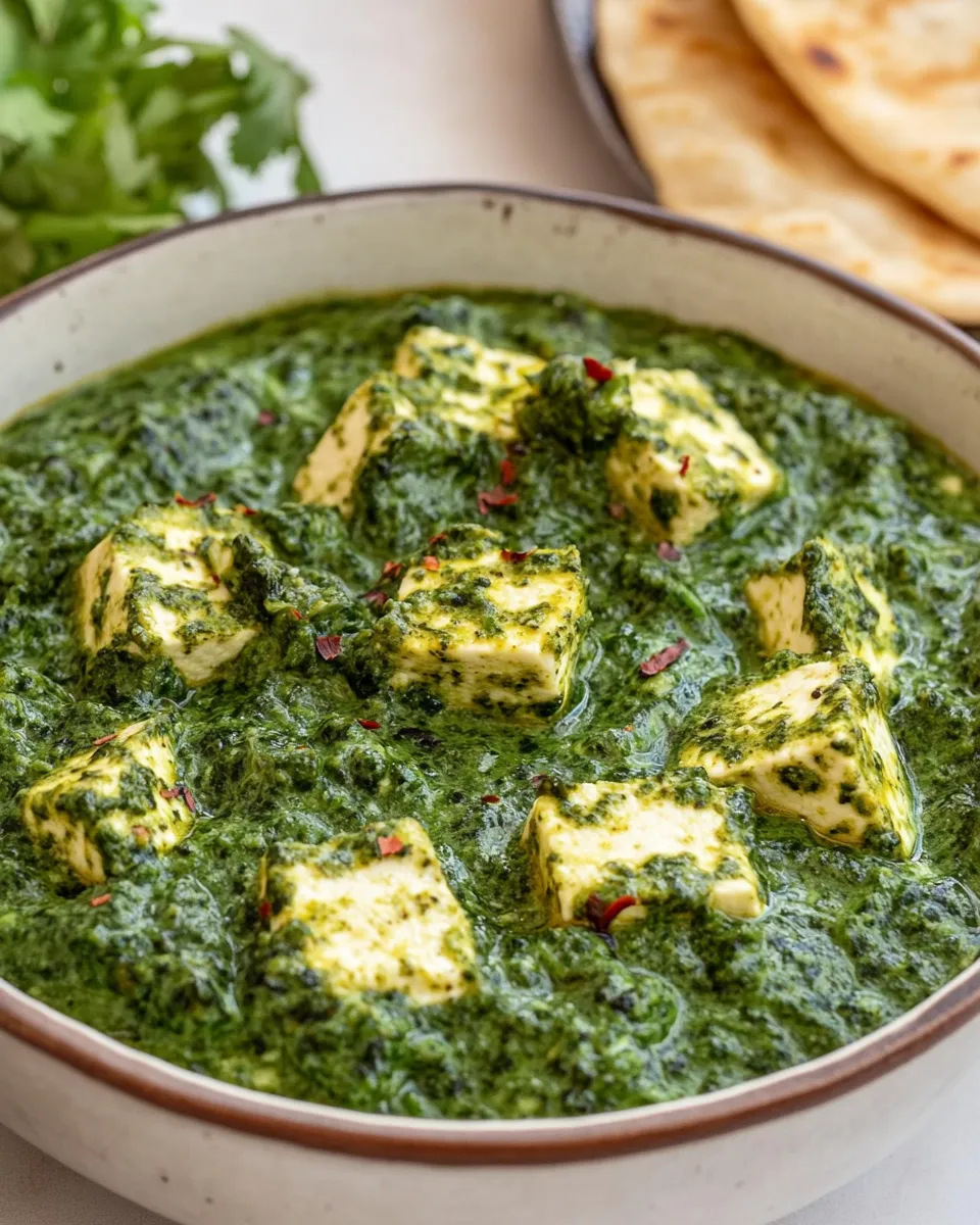 Delicious Saag Paneer dish photo