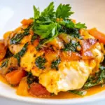 Homemade Saffron Chicken with Parsley and Lemon photo