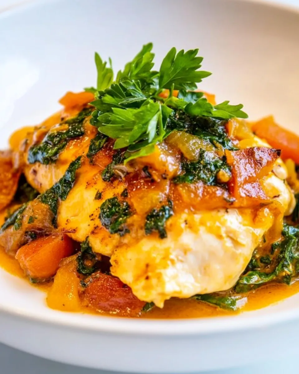 Homemade Saffron Chicken with Parsley and Lemon photo