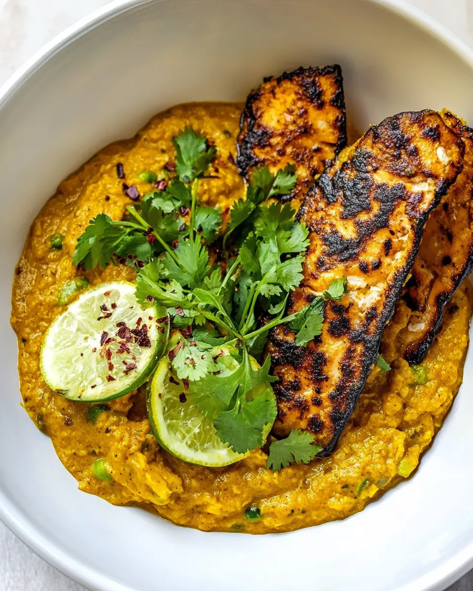 Delicious Salmon Daal dish photo