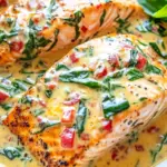 Homemade Salmon in Roasted Pepper Sauce photo