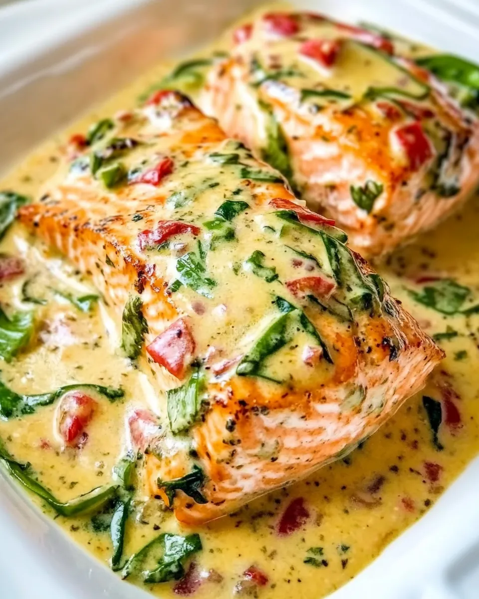Easy Salmon in Roasted Pepper Sauce recipe photo