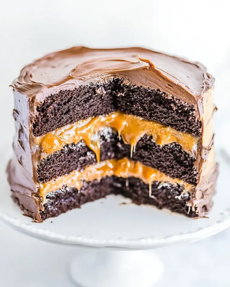 Homemade Salted Caramel Chocolate Cake (Caramel Chocolate Frosting) photo