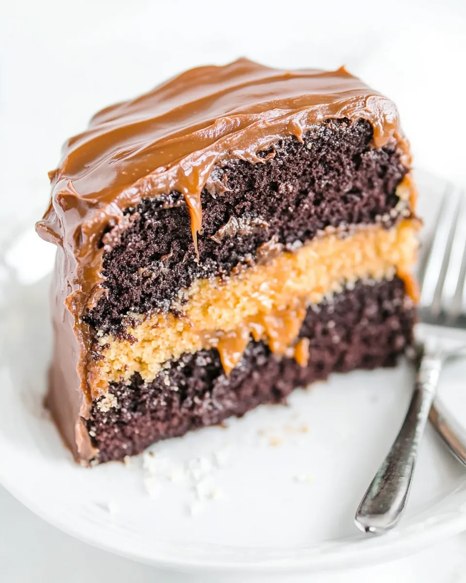 Delicious Salted Caramel Chocolate Cake (Caramel Chocolate Frosting) shot