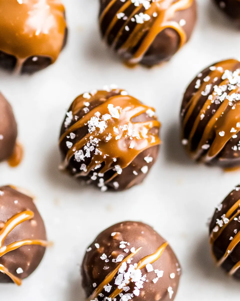 Easy Salted Caramel Truffles recipe image
