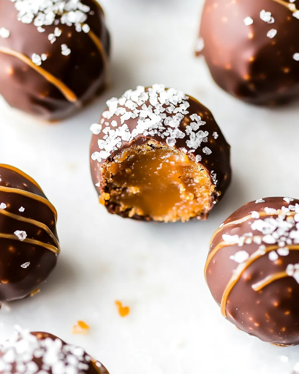 Delicious Salted Caramel Truffles recipe photo