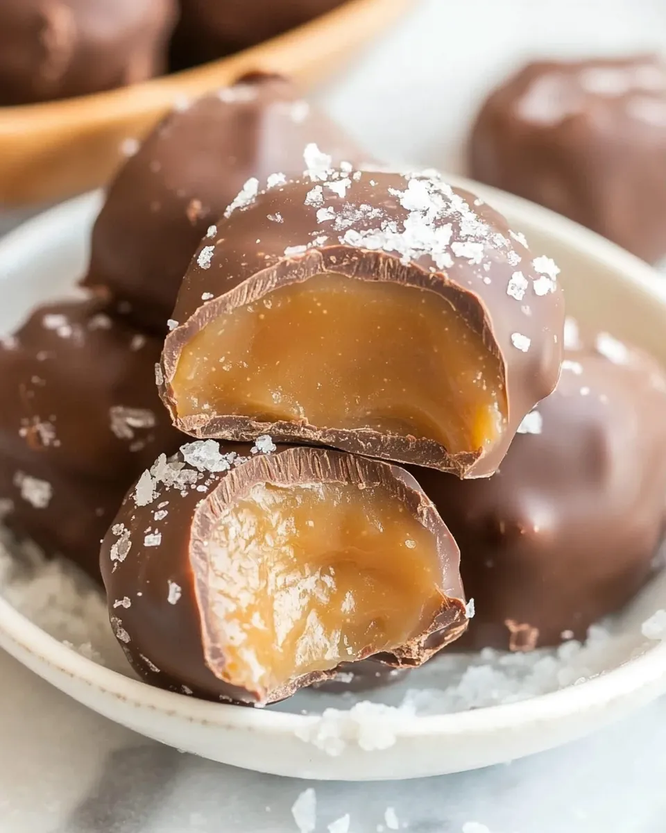 Classic Salted Chocolate Covered Caramels image