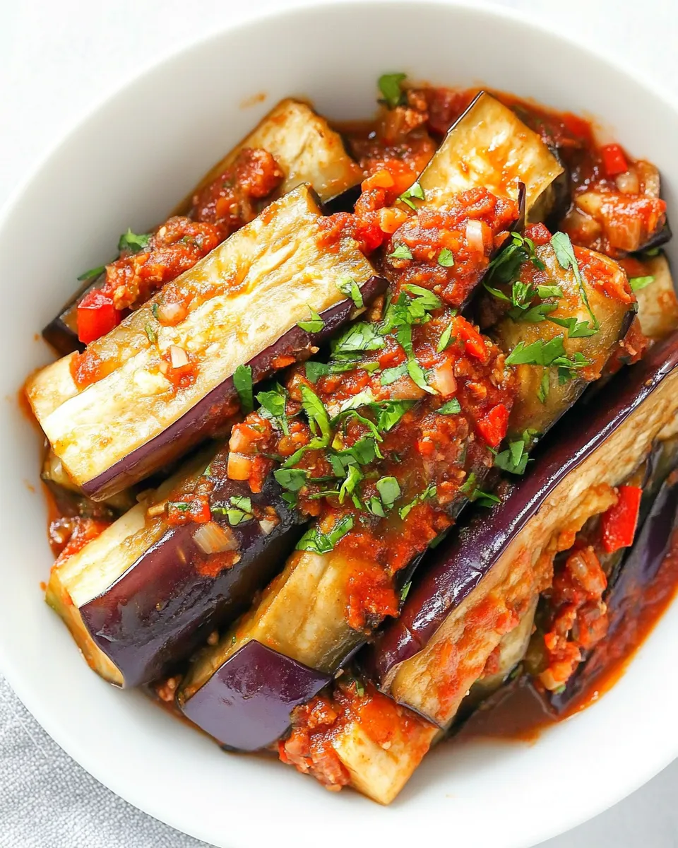 Homemade Sambal Eggplant photo