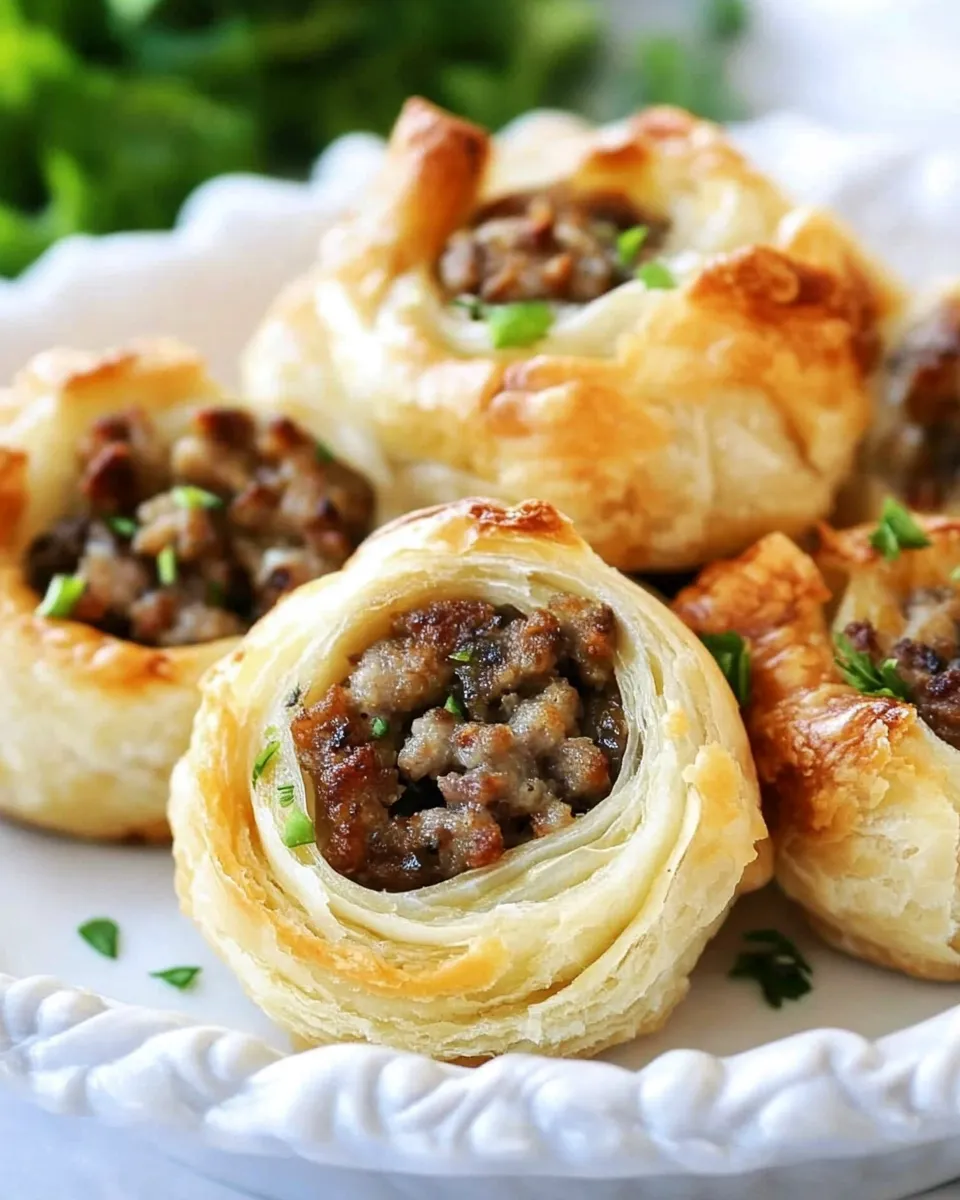 Easy Sausage Pinwheels recipe photo