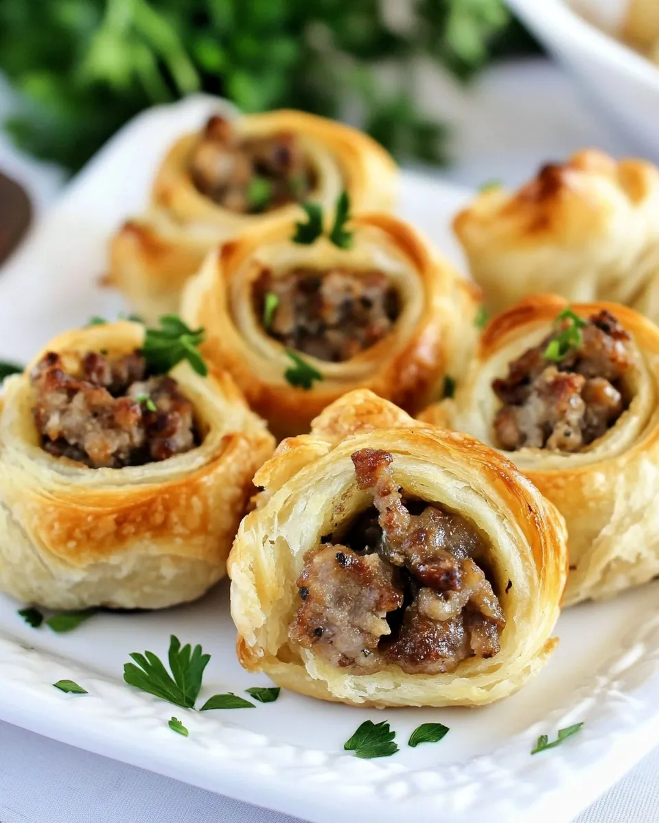 Delicious Sausage Pinwheels dish photo
