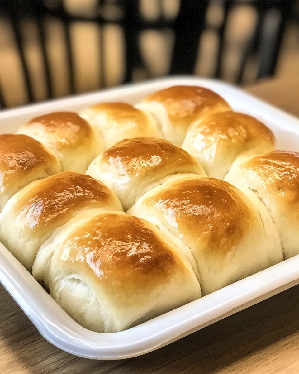 Delicious School Cafeteria Yeast Rolls plate image