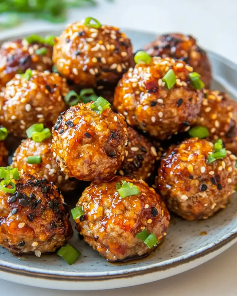 Homemade Sesame Ginger Air Fryer Turkey Meatballs photo