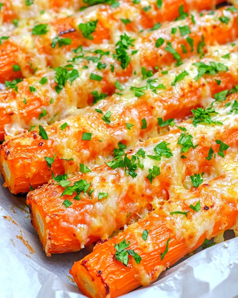 Homemade Sheet Pan Garlic Parmesan Carrots photo