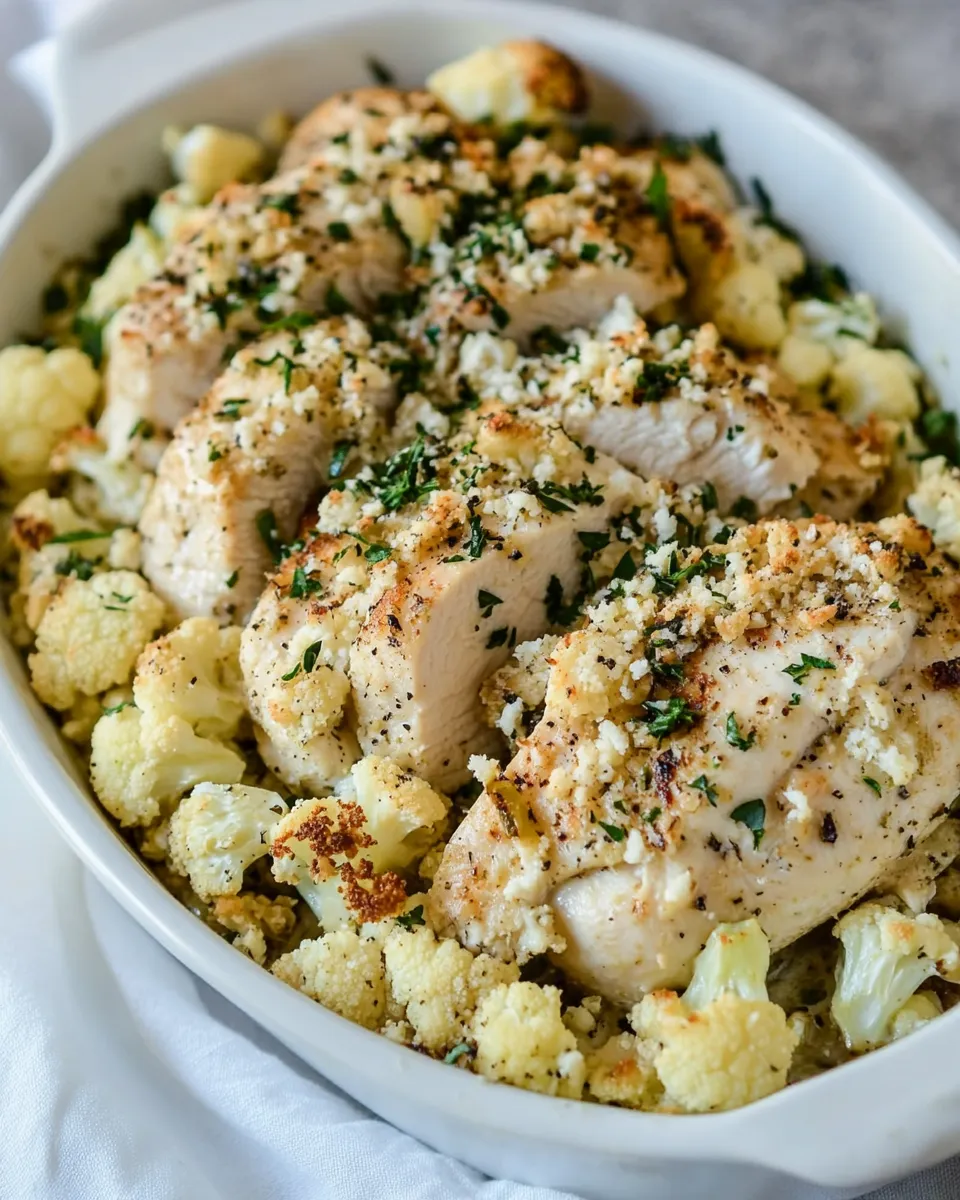 homemade Sheet Pan Greek Chicken and Cauliflower photo