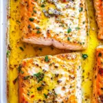 Homemade Sheet Pan Lemon Garlic Butter Salmon photo