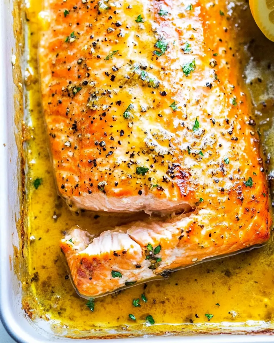 Classic Sheet Pan Lemon Garlic Butter Salmon image