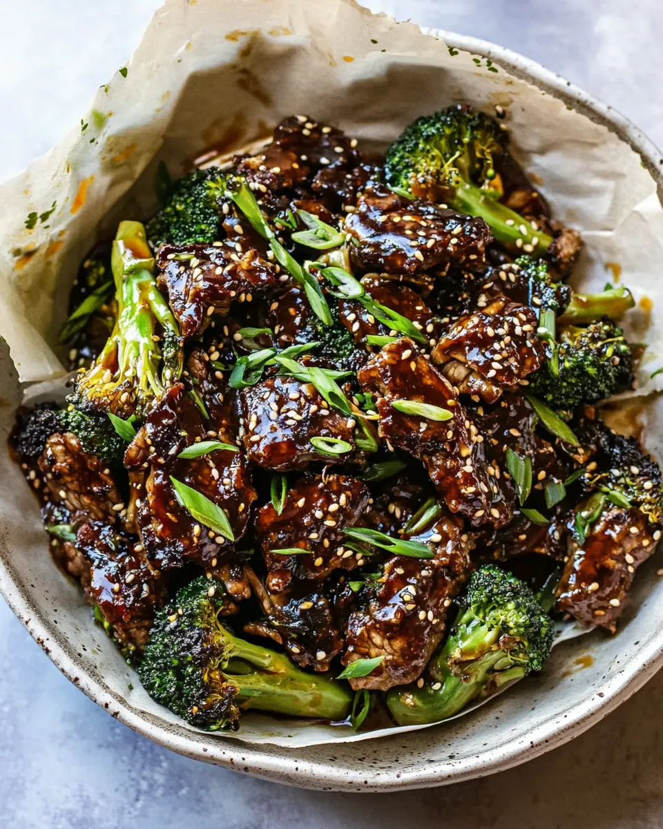 classic Sheet Pan Spicy Ginger Sesame Beef and Broccoli. image