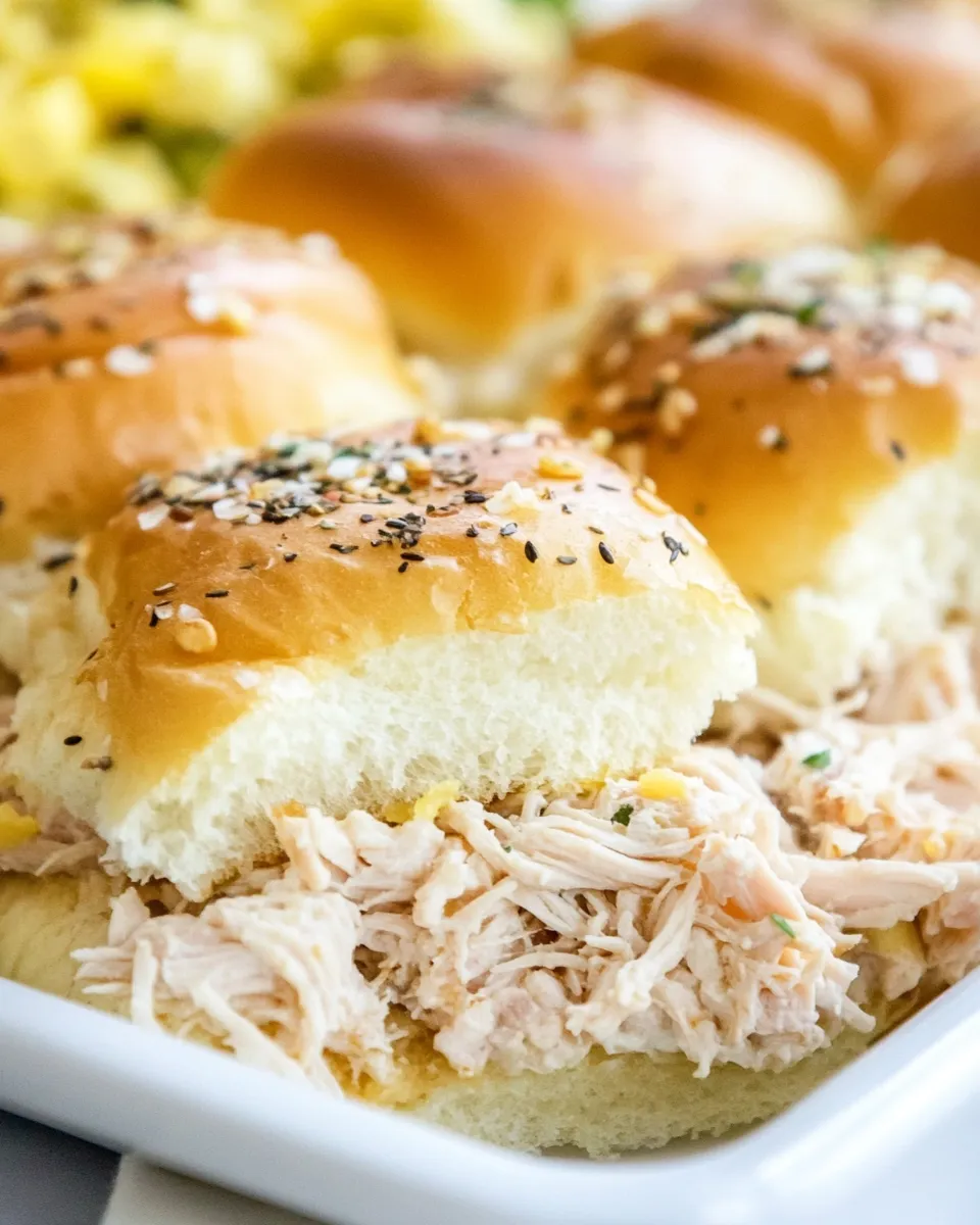 Homemade Shredded Chicken Sliders photo