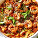 Homemade Shrimp Pasta with Red Sauce photo