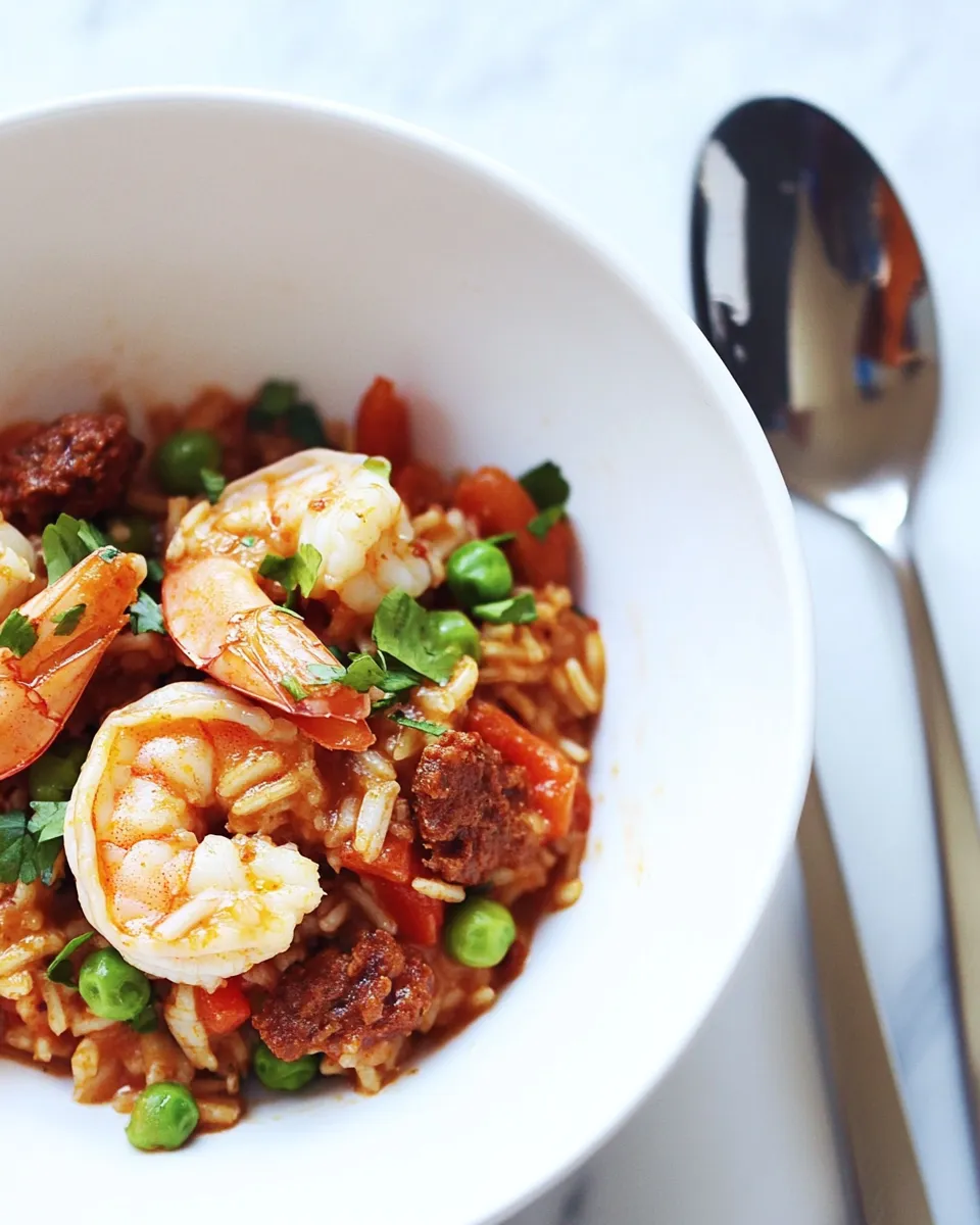 Easy Shrimp & Chorizo Cajun Jambalaya recipe photo