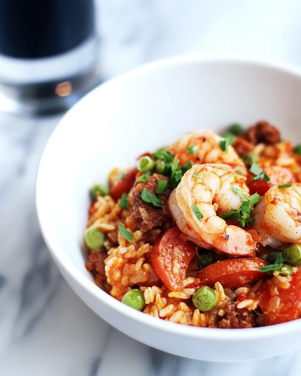 Delicious Shrimp & Chorizo Cajun Jambalaya dish photo