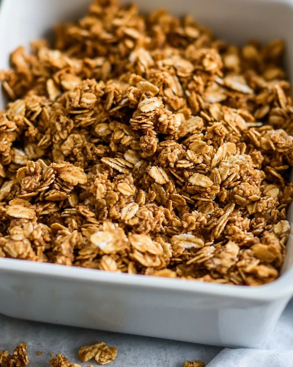 Delicious Simple Crunchy Peanut Butter Granola dish photo