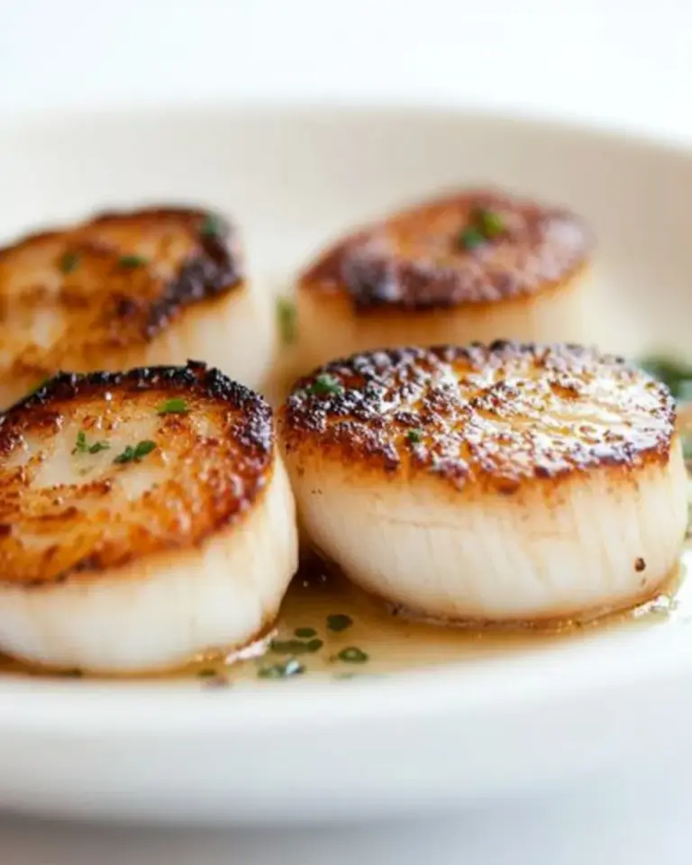 Homemade Simple Pan Seared Scallops photo