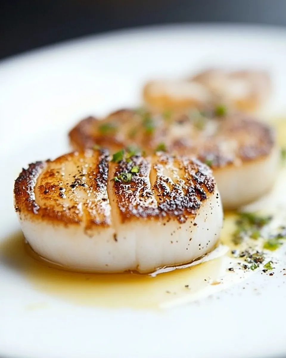 Classic Simple Pan Seared Scallops image