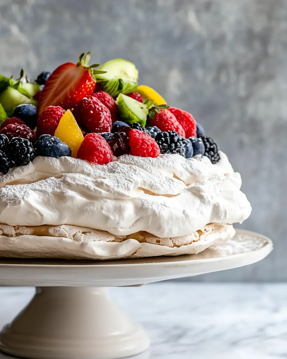 Delicious Simple and Easy Pavlova shot