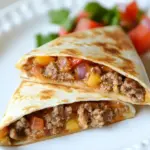 Homemade Skinny Buffalo Burger Quesadilla photo