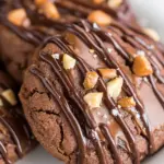 Homemade Slice and Bake Chocolate Peanut Butter Cookies photo