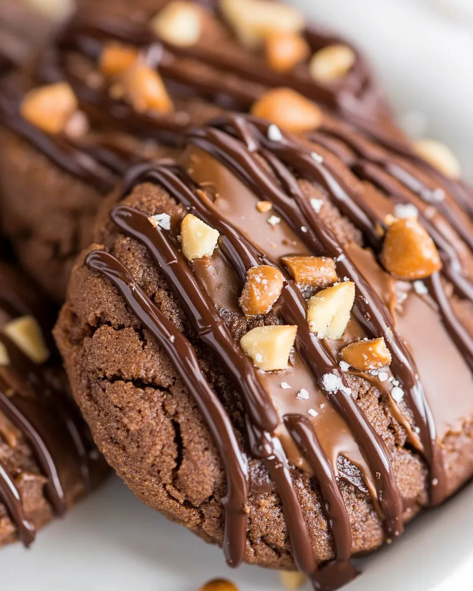 Homemade Slice and Bake Chocolate Peanut Butter Cookies photo