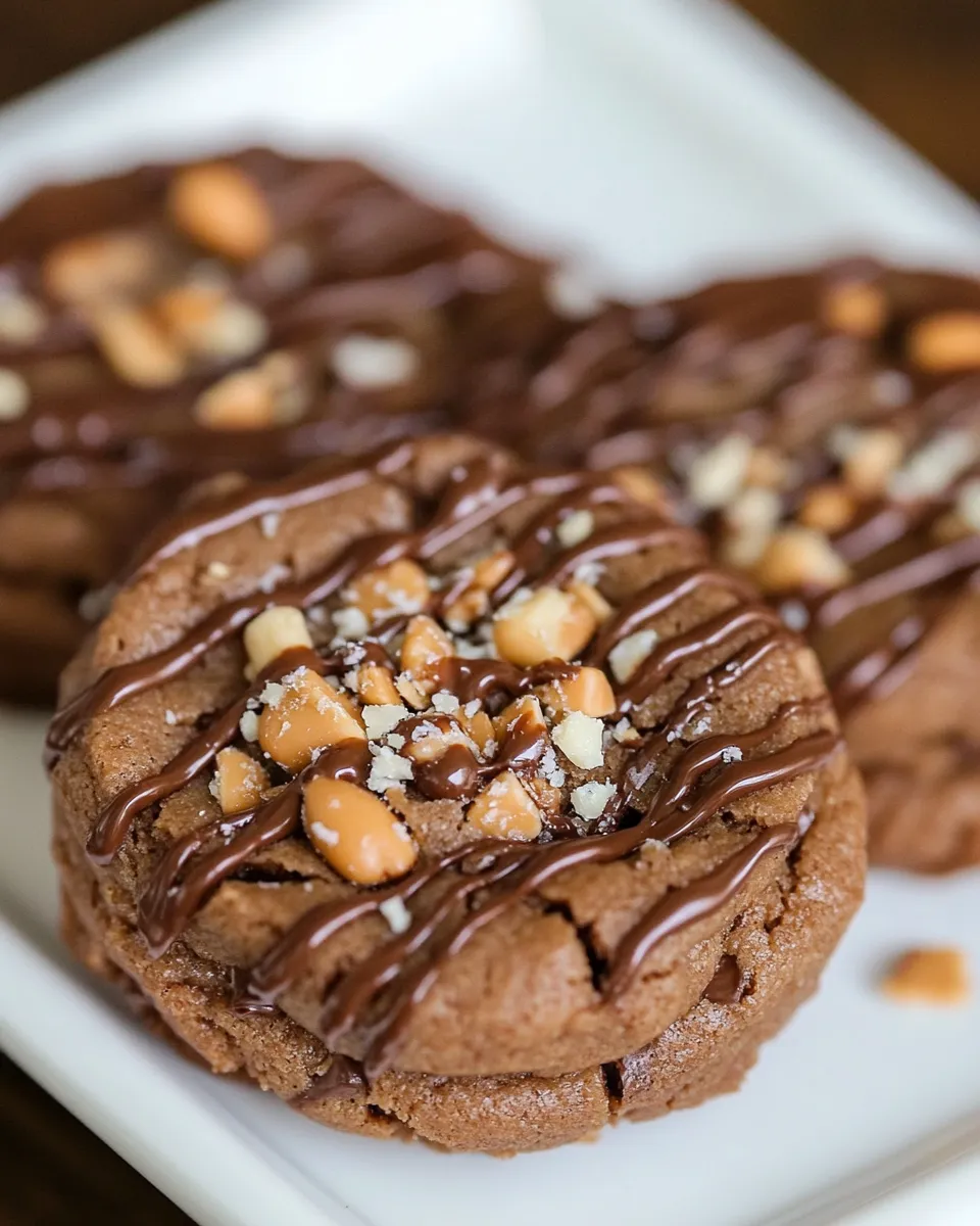 Classic Slice and Bake Chocolate Peanut Butter Cookies image