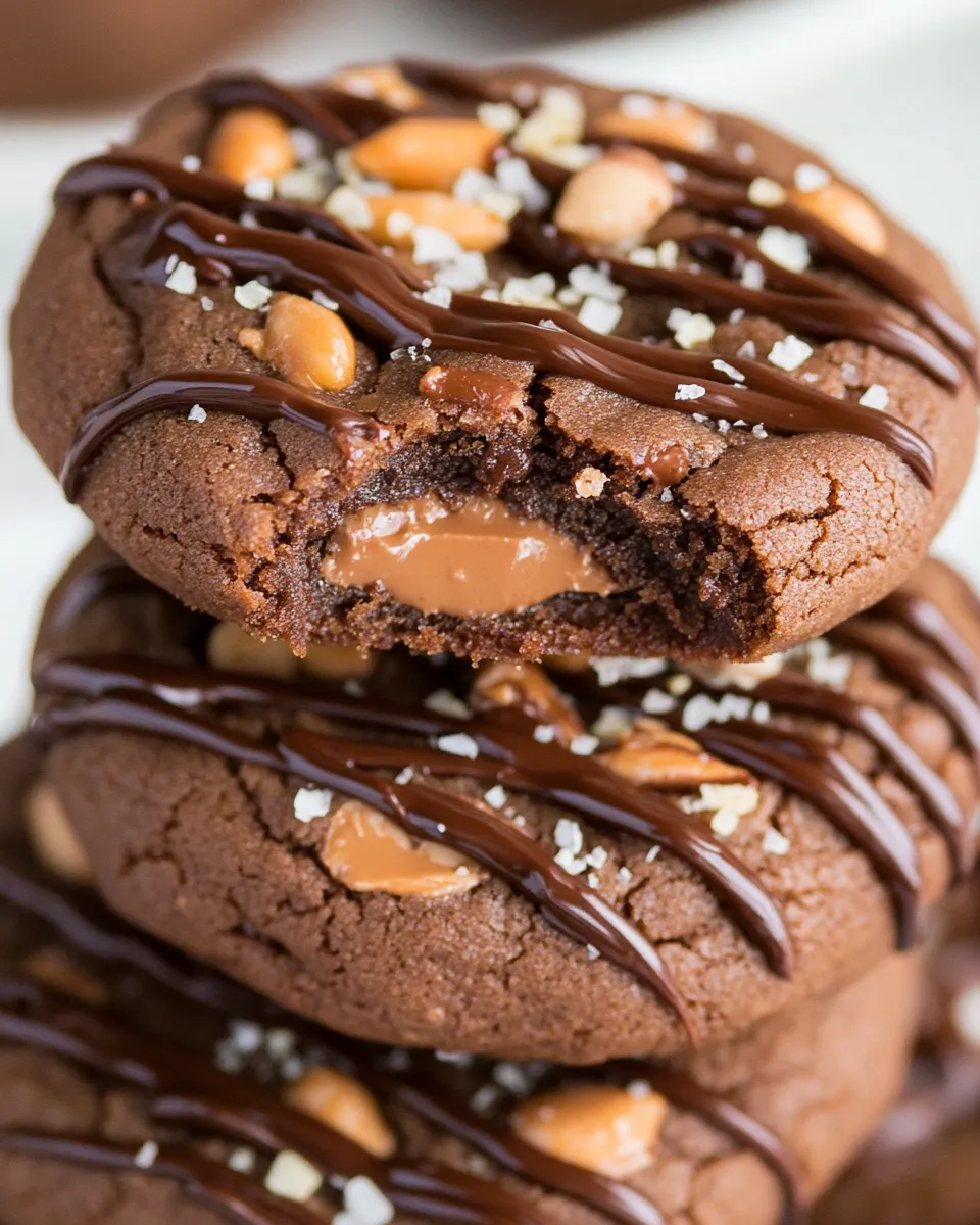 Easy Slice and Bake Chocolate Peanut Butter Cookies recipe photo