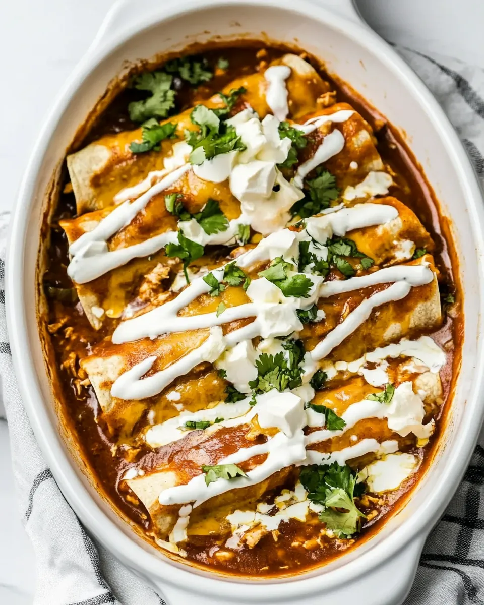 Delicious Slow Cooker Chicken Enchiladas dish photo