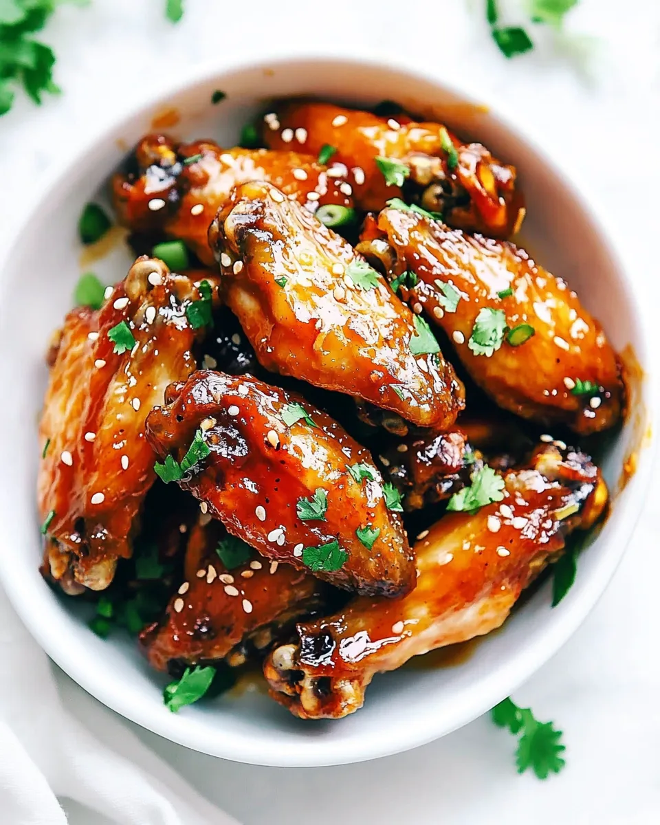 Classic Slow Cooker Honey Garlic Sriracha Wings image