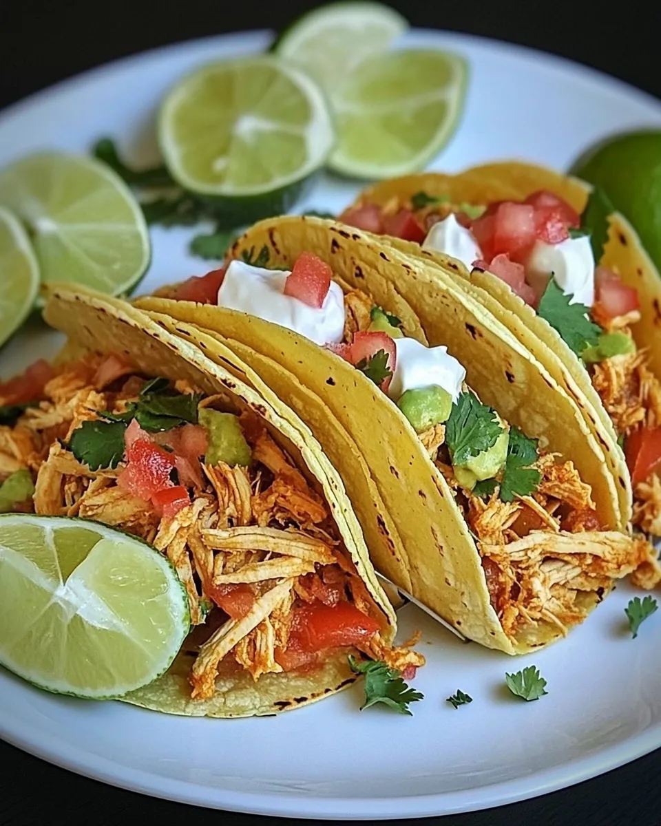 Classic Slow Cooker Protein Chicken Tacos image