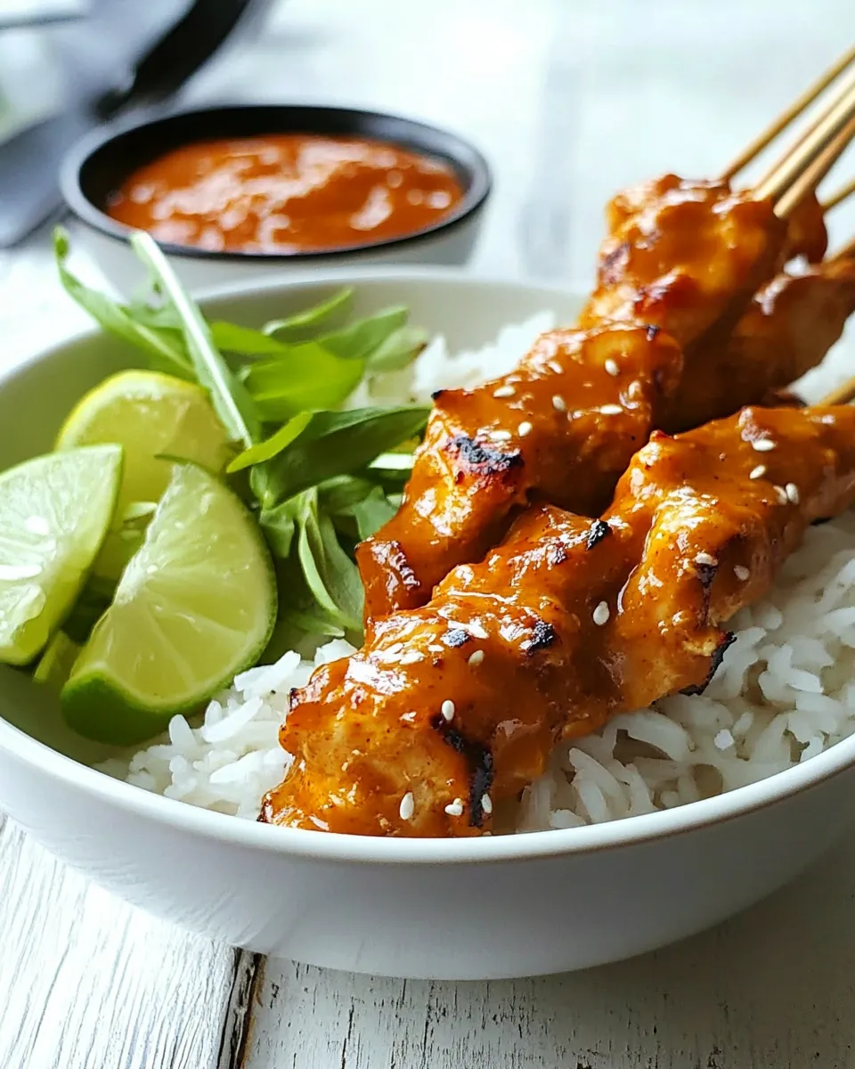 Classic Slow Cooker Thai Chicken Satay image