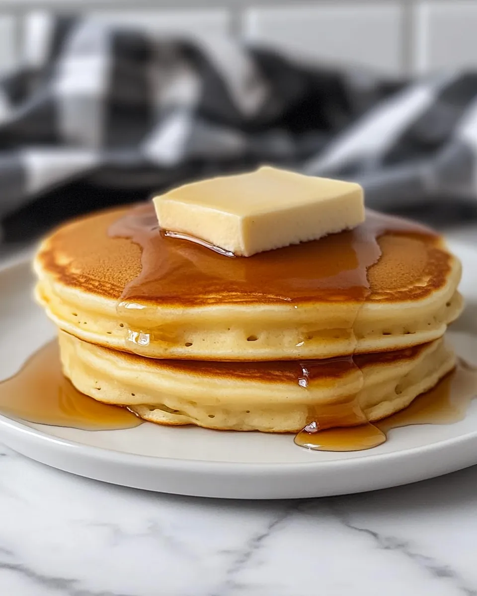 Delicious Small Batch Pancakes plate image