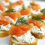 Homemade Smoked Salmon Crostini photo