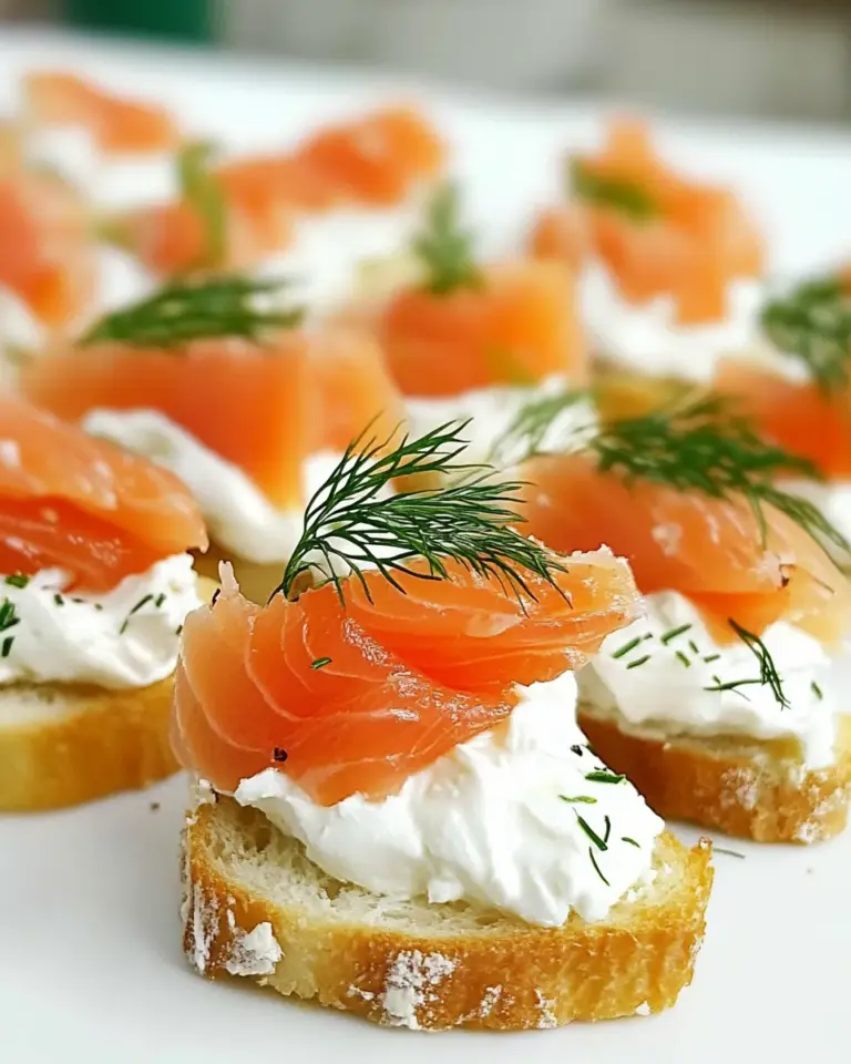 Homemade Smoked Salmon Crostini photo