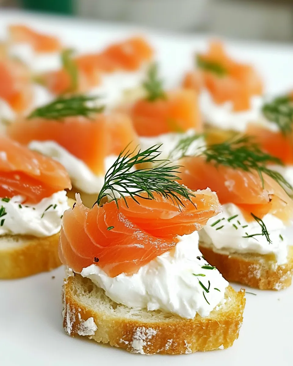 Homemade Smoked Salmon Crostini photo