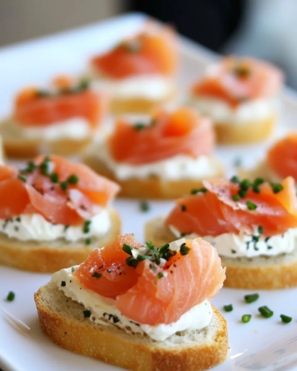 Classic Smoked Salmon Crostini image