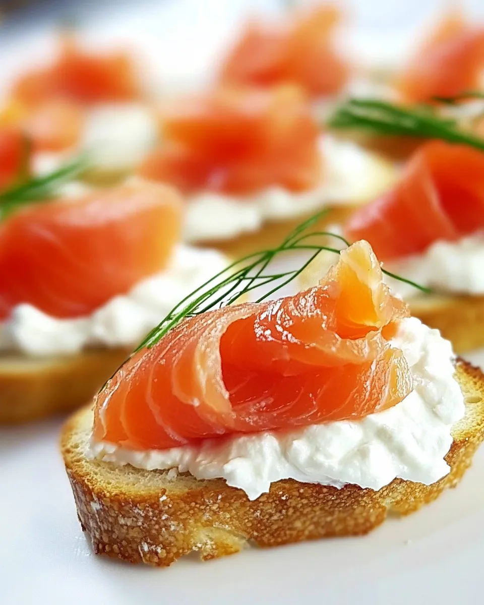 Easy Smoked Salmon Crostini recipe photo